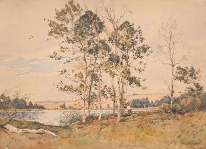 Paul LECOMTE (Paris 1842 - 1920) 
The Souypré...
