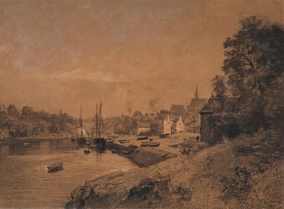 Maxime LALANNE (Paris 1827 - 1886)
Paysage...