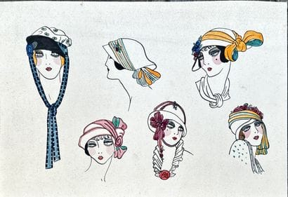 Maurice TAQUOY (1878-1952)
Eight ink studies,...