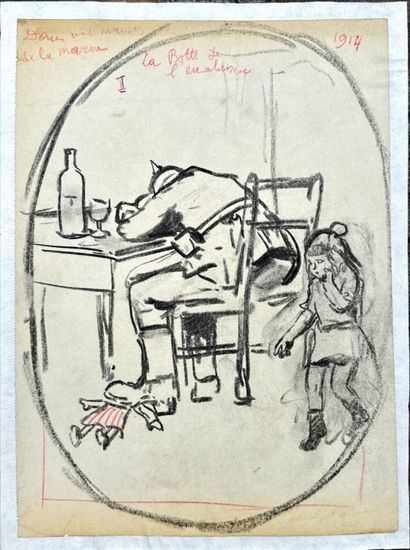 Lucien Hector JONAS (1880-1947)
Four charcoals
32...