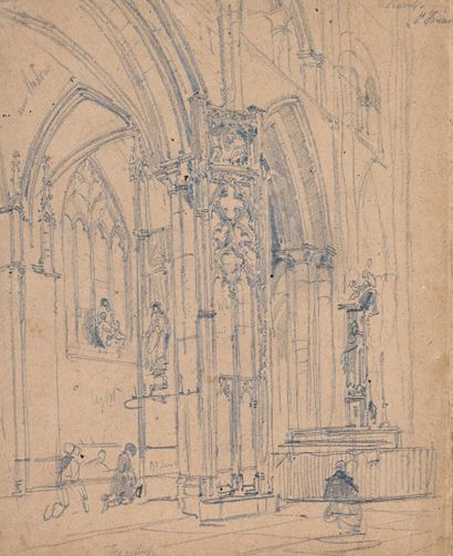 19th century French school
Interior of Fécamp...