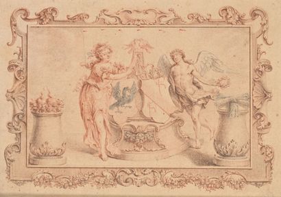 17th century French school 
Draft frontispiece...