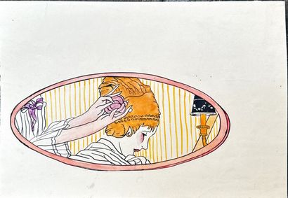 Maurice TAQUOY (1878-1952)
Eight ink studies,...
