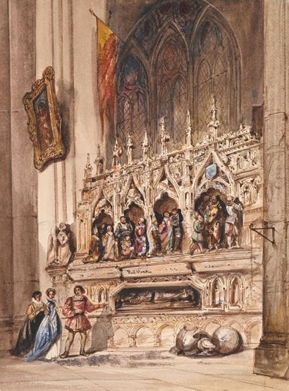 Paul MARTIN (Marseille 1799 - after 1861)
Gothic...
