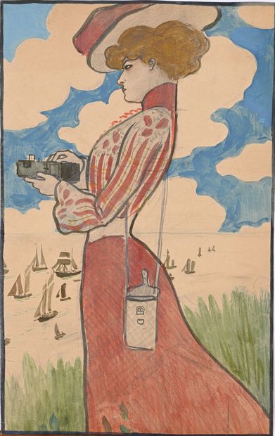 Ecole française du XIXème siècle
Femme au...