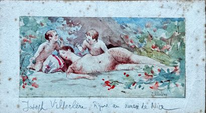 French school circa 1900
Marine
Watercolor...