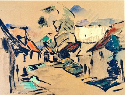 Abel BELTRAM (Saint Omer 1871-Paris 1954)
Ruelle...
