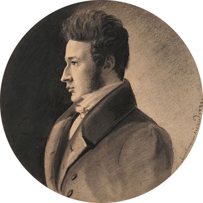 Louis Apollinaire SICARD (Lyon 1807 - 1881)
Portrait...