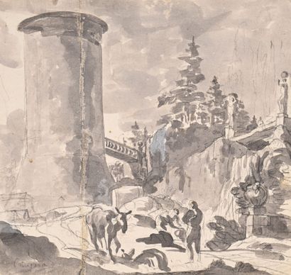 Attributed to Pierre LELU (Paris 1741 - 1810)
Animated...