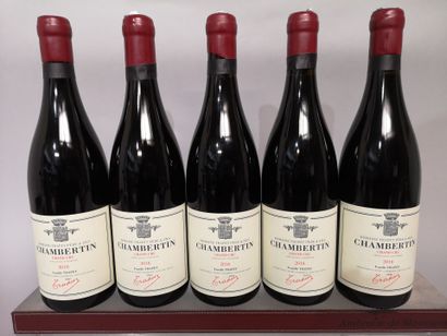 5 bottles CHAMBERTIN Grand Cru - Domaine...