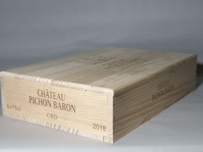 6 bouteilles Château PICHON LONGUEVILLE au...