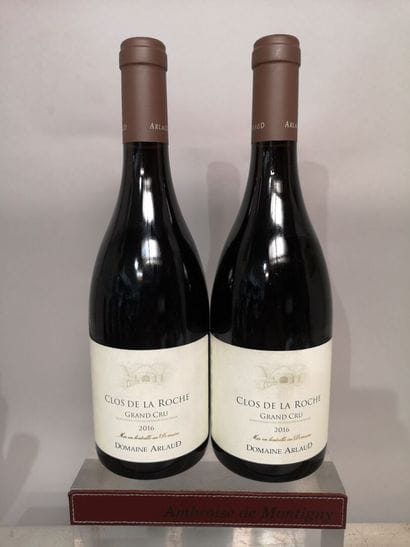 2 bottles CLOS de La ROCHE Grand cru - Domaine...