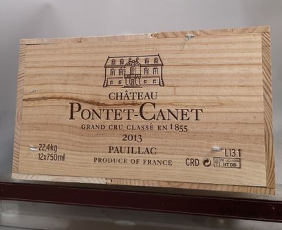 12 bouteilles Château PONTET CANET - 5é Gcc...