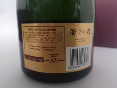 2 bottles CHAMPAGNE KRUG 165e EDITION In...
