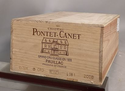 12 bouteilles Château PONTET CANET - 5é Gcc...