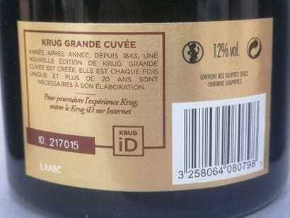 3 bottles CHAMPAGNE KRUG 166e EDITION In...