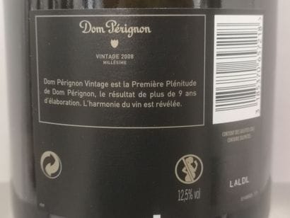 1 bottle CHAMPAGNE DOM PERIGNON Brut 200...