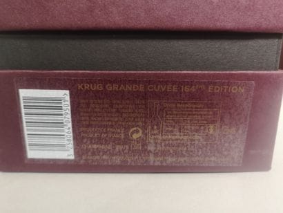 3 bottles CHAMPAGNE KRUG 164e EDITION In...