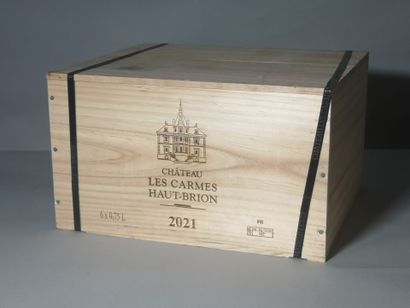 6 bouteilles Château Les CARMES HAUT BRION...