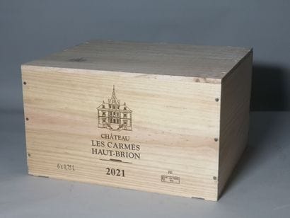 6 bouteilles Château Les CARMES HAUT BRION...