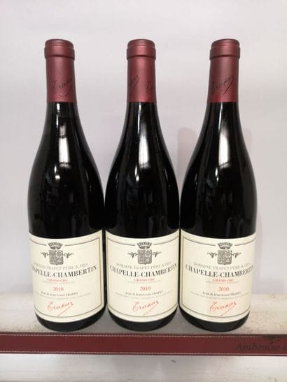 3 bouteilles CHAPELLE CHAMBERTIN Grand cru...