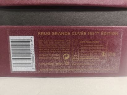 2 bottles CHAMPAGNE KRUG 165e EDITION In...