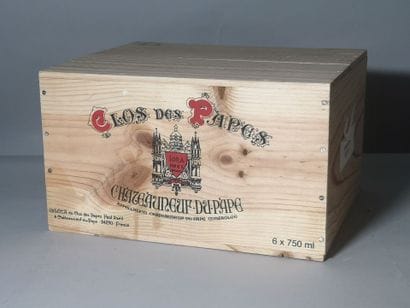 6 bottles CHÂTEAUNEUF du PAPE - CLOS des...