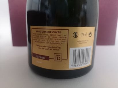 3 bottles CHAMPAGNE KRUG 164e EDITION In...