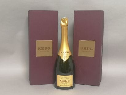 2 bottles CHAMPAGNE KRUG 165e EDITION In...