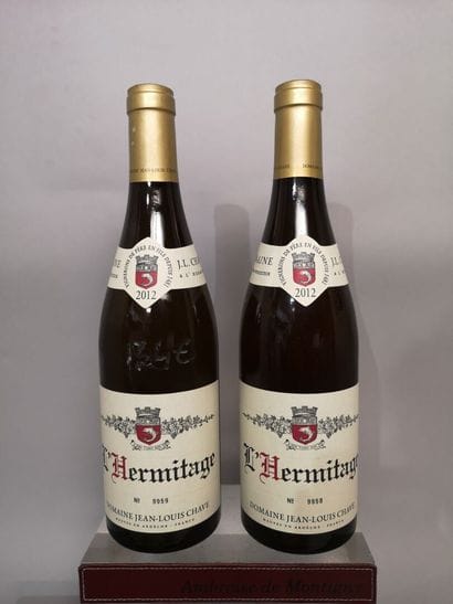 2 bottles HERMITAGE Blanc - Jean Louis CHAVE...