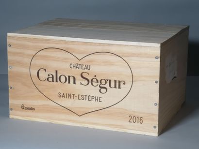 6 bottles Château CALON SEGUR - 3e Gcc -...