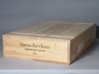 6 bottles Château HAUT BAILLY- Pessac Léognan...