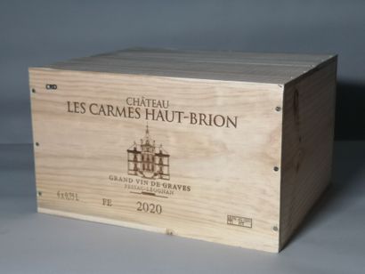 6 bouteilles Château Les CARMES HAUT BRION...
