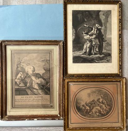 LOT de gravures XVIIIe et XIXe siècle comprenant...