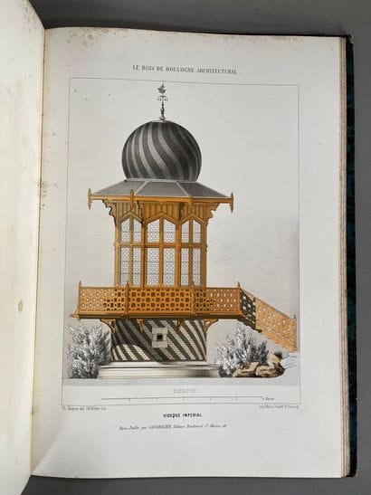 ALPHAND & DAVIOUD. Le bois de Boulogne architectural,...
