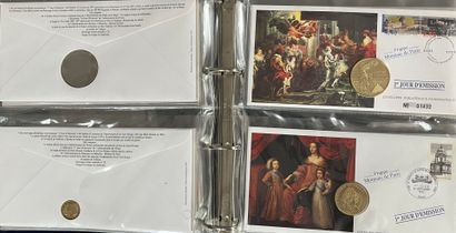 [Premier jour]. [Monnaie]. LOT de 3 albums...