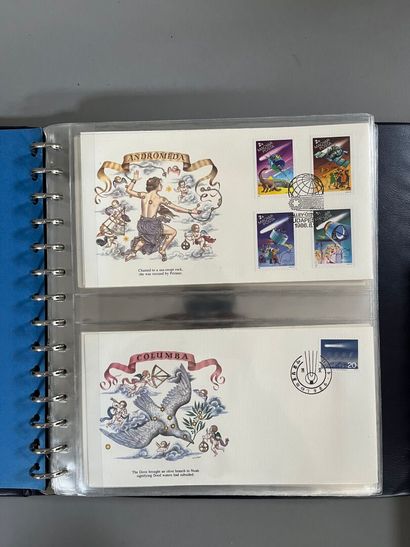 [Philately]. [First day]. 4 ALBUMS of world...