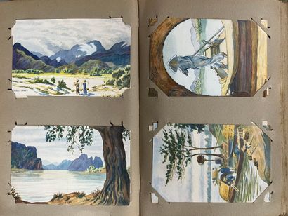 [Indochina]. [World]. ALBUM of postcards...