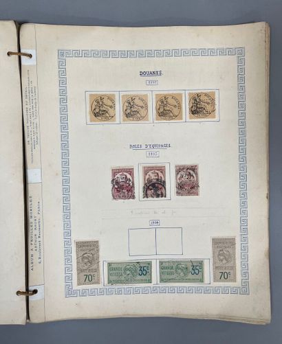 [Philately]. SET of used French revenue stamps....