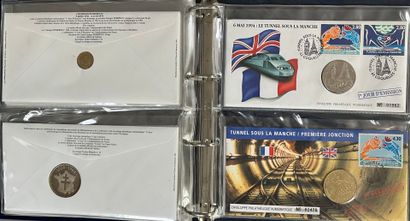 [Premier jour]. [Monnaie]. LOT de 3 albums...