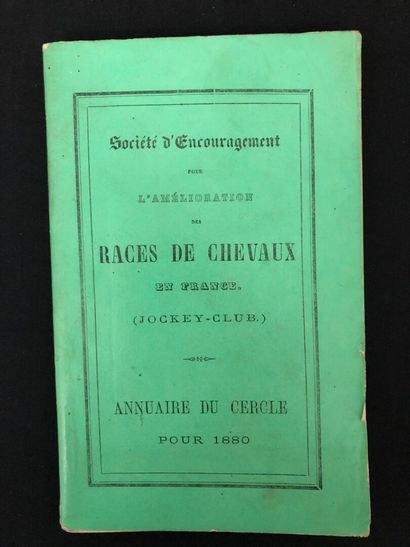 [Chevaux]. SAINT-ALBIN (A. de). Les courses...