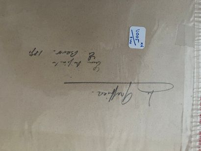 [Justice]. Six encres du XIXe siècle. 
École...