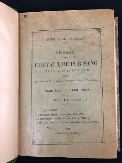 [Chevaux]. SAINT-ALBIN (A. de). Les courses...