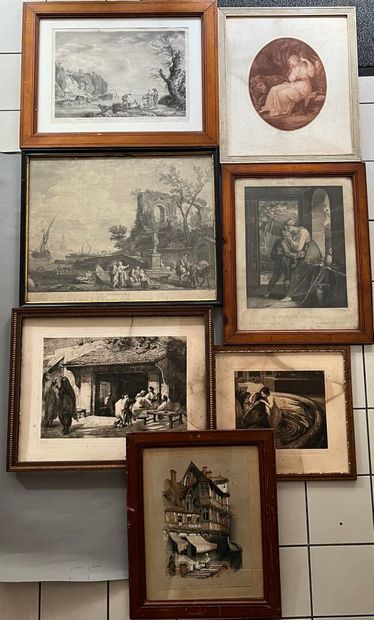 LOT de gravures comprenant :
Raoul Ferry...