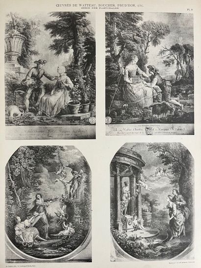 [PLANCHES D'ART DECORATIF].
LOT de quatre...
