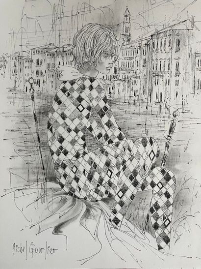 GOURLIER (Michel). 
40 unpublished drawings....