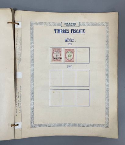 [Philately]. SET of used French revenue stamps....