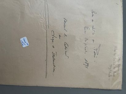 [Justice]. Six encres du XIXe siècle. 
École...