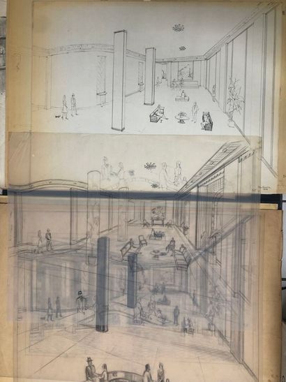 Edmond SOUSSA (1898-1989) décorateur et d'après...