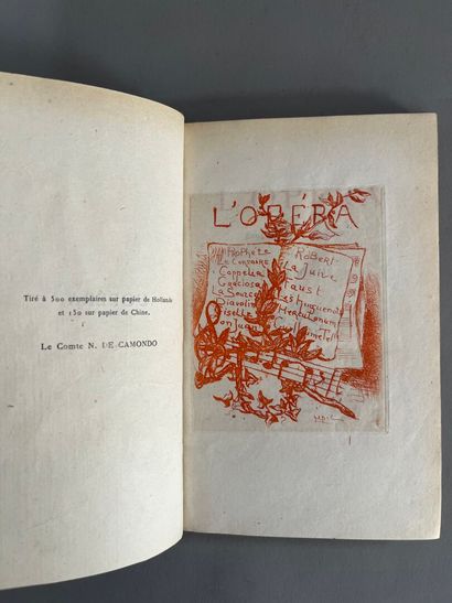 ANONYME. 
L'Opéra. Eaux-fortes et quatrains...